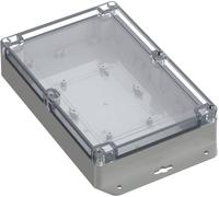 TRU COMPONENTS TC-10860984 Cloche à bride 209.70 x 139.80 x 45.10 Polycarbonate gris clair 1 pc(s)