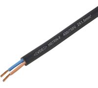 TRU COMPONENTS TC-11585900 Câble à gaine caoutchouc H07RN-F 2 x 1.5 mm² noir Marchandise vendue au mètre