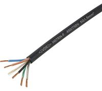 TRU COMPONENTS TC-11594948 Câble à gaine caoutchouc H07RN-F 5 x 1.5 mm² noir Marchandise vendue au mètre