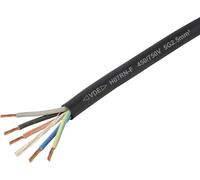 TRU COMPONENTS TC-11594952 Câble à gaine caoutchouc H07RN-F 5 x 2.5 mm² noir Marchandise vendue au mètre