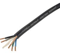 TRU COMPONENTS TC-11594956 Câble à gaine caoutchouc H07RN-F 5 x 4 mm² noir Marchandise vendue au mètre