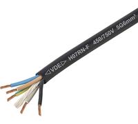 TRU COMPONENTS TC-11594960 Câble à gaine caoutchouc H07RN-F 5 x 6 mm² noir Marchandise vendue au mètre