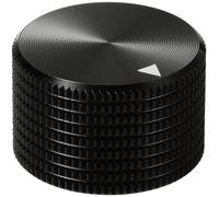 TRU COMPONENTS TC-11613808 Tête de bouton rotatif avec marquage noir (Ø x H) 25 mm x 16 mm aluminium 1 pc(s)