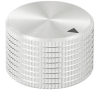 TRU COMPONENTS TC-11613812 Tête de bouton rotatif avec marquage argent (Ø x H) 25 mm x 16 mm aluminium 1 pc(s)