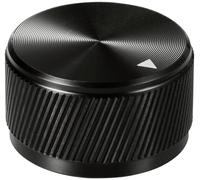 TRU COMPONENTS TC-11613816 Tête de bouton rotatif avec marquage noir (Ø x H) 30 mm x 17 mm aluminium 1 pc(s)