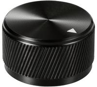 TRU COMPONENTS TC-11613816 Tête de bouton rotatif avec marquage noir (Ø x H) 30 mm x 17 mm aluminium 1 pc(s)