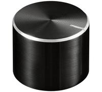 TRU COMPONENTS TC-11613872 Tête de bouton rotatif avec marquage noir (Ø x H) 17 mm x 13 mm aluminium, plastique