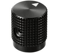 TRU COMPONENTS TC-11613876 Tête de bouton rotatif avec marquage noir (Ø x H) 14 mm x 16 mm aluminium 1 pc(s)