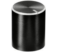 TRU COMPONENTS TC-11613892 Tête de bouton rotatif avec marquage noir (Ø x H) 10 mm x 12 mm aluminium, plastique