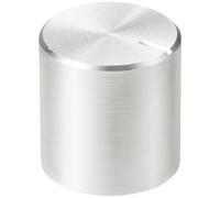 TRU COMPONENTS TC-11613912 Tête de bouton rotatif avec marquage argent (Ø x H) 13 mm x 13 mm aluminium, plastique