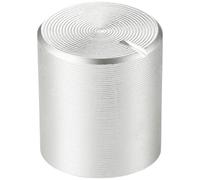 TRU COMPONENTS TC-11613920 Tête de bouton rotatif avec marquage argent (Ø x H) 10 mm x 11 mm aluminium, plastique