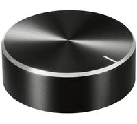 TRU COMPONENTS TC-11696516 Tête de bouton rotatif avec marquage noir (Ø x H) 40 mm x 13 mm aluminium, plastique