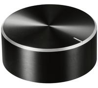 TRU COMPONENTS TC-11696532 Tête de bouton rotatif avec marquage noir (Ø x H) 48 mm x 19 mm aluminium, plastique