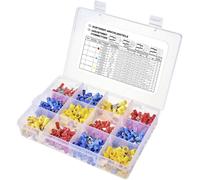 TRU COMPONENTS TC-11894508 Assortiment de cosses à sertir 0.5 mm² 6.0 mm² rouge, bleu, jaune 520 pc(s)