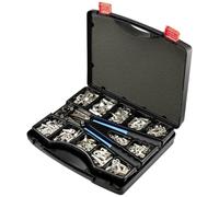 TRU COMPONENTS TC-11894512 Rohrkabelschuh-Sortiment 6 - 50 mm² mit Crimpzange 6 mm² 50 mm² argent 281 pc(s)