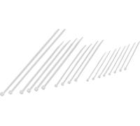 TRU COMPONENTS TC-11919644 Serre-câble 100 x 2.5 mm, 155 x 2.5 mm, 203 x 3.6 mm, 203 x 4.8 mm blanc naturel 200 pc(s)