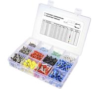 TRU COMPONENTS TC-11991828 Assortiment dembouts simples 0.14 mm², 0.25 mm², 0.34 mm², 0.5 mm², 0.75 mm², 1 mm², 1.5 mm², 2.5 mm², 4 mm², 6 mm², 10. mm², 16 mm²