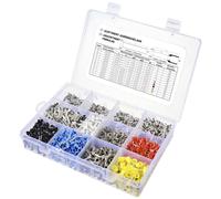 TRU COMPONENTS TC-11991836 Assortiment d'embouts simples 0.5 mm², 0.75 mm², 1 mm², 1.5 mm², 2.5 mm², 4 mm², 6 mm² partiellement