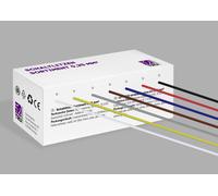 TRU COMPONENTS TC-12112352 Fil de câblage 0.25 mm² noir, blanc, rouge, bleu, marron, gris, jaune-vert 1 set