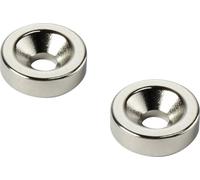 TRU COMPONENTS TC-12250624 Aimant permanent anneau (Ø x H) 25 mm x 5 mm M5 Température limite (max.): 150 °C