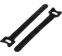 TRU COMPONENTS TC-12351676 Collier de serrage auto-agrippant pour grouper partie velours et partie agrippante (L x l) 135 mm x 12 mm noir 20 pc(s)