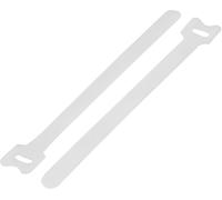 TRU COMPONENTS TC-12355380 Collier de serrage auto-agrippant pour grouper partie velours et partie agrippante (L x l) 240 mm x 16 mm blanc 20 pc(s)