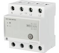 TRU COMPONENTS TC-12485088 TC-GTS8-W4P63A Interrupteur WiFi 230 V/AC 1 pc(s) Plage temporelle: 1 min - 24 h 3 NO (T)