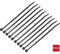 TRU COMPONENTS TC-12523668 Serre-câble 200 mm 4.6 mm noir 100 pc(s)