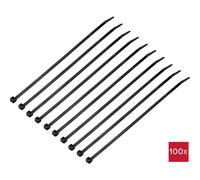 TRU COMPONENTS TC-12523672 Serre-câble 250 mm 4.8 mm noir 100 pc(s)