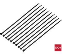 TRU COMPONENTS TC-12523680 Serre-câble 300 mm 4.8 mm noir 100 pc(s)