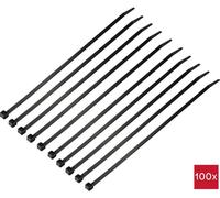 TRU COMPONENTS TC-12523696 Serre-câble 250 mm 4.8 mm noir Résistance au froid 100 pc(s)