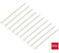 TRU COMPONENTS TC-12533312 Serre-câble 280 mm 12.7 mm blanc naturel HVAC 100 pc(s)