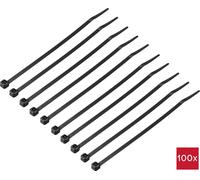 TRU COMPONENTS TC-12533320 Serre-câble 150 mm 3.6 mm noir 100 pc(s)