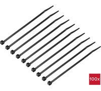 TRU COMPONENTS TC-12533324 Serre-câble 150 mm 3.6 mm noir Résistance au froid 100 pc(s)