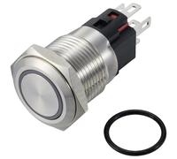 TRU COMPONENTS TC-12647400 Interrupteur à pression 250 V/AC 3 A 1 x Off/(On)