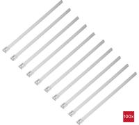 TRU COMPONENTS TC-12647580 Serre-câbles en acier 200 mm 7.9 mm AISI 304 100 pc(s)