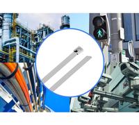 TRU COMPONENTS TC-12647588 Serre-câbles en acier 680 mm 7.9 mm AISI 304 100 pc(s)