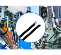 TRU COMPONENTS TC-12647620 Serre-câbles en acier 520 mm 7.9 mm AISI 304 avec revêtement 100 pc(s)