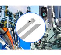 TRU COMPONENTS TC-12656568 Serre-câbles en acier 200 mm 7.9 mm AISI 316 100 pc(s)