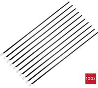 TRU COMPONENTS TC-12656600 Serre-câbles en acier 360 mm 4.6 mm AISI 316 avec revêtement 100 pc(s)