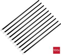 TRU COMPONENTS TC-12656624 Serre-câbles en acier 360 mm 7.9 mm AISI 316 avec revêtement 100 pc(s)