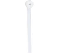 TRU COMPONENTS TC-12814156 Serre-câble 300 mm 4.8 mm naturel avec languette métallique, résiste aux produits chimiques 100 pc(s)