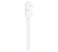 TRU COMPONENTS TC-12814168 Serre-câble 400 mm 7.6 mm naturel avec embase à