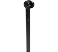 TRU COMPONENTS TC-12814200 Serre-câble 370 mm 7 mm noir avec languette métallique, stable aux intempéries et aux UV 100 pc(s)