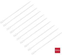 TRU COMPONENTS TC-12814204 Serre-câble 200 mm 4.8 mm naturel avec embase à visser, résiste aux produits chimiques 100 pc(s)