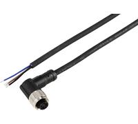 TRU COMPONENTS TC-12832996 Câble de raccordement M12 femelle, coudé 5 m Nombre de pôles: 4 1 pc(s)