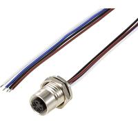 TRU COMPONENTS TC-12833048 Prise encastrée pour capteur/actionneur M12 embase femelle 0.5 m Nombre de pôles: 4 1 pc(s)