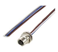 TRU COMPONENTS TC-12833068 Prise encastrée pour capteur/actionneur M12 embase