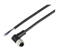 TRU COMPONENTS TC-12833084 Câble de raccordement M12 femelle, coudé 2 m Nombre de pôles: 5 1 pc(s)