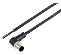TRU COMPONENTS TC-12833092 Câble de raccordement M12 mâle, coudé 2 m Nombre de pôles: 3 1 pc(s)